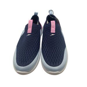 Speedo Girls Aqua Sock Shoes Navy & Pink Size 5 Lightweight Water Shoes